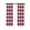 Red, variant on Plaid Red, Blackout Curtains 45 Inches Long for Bedroom, Abstract Minimalistic Geometric Lattice Thermal Insulated Room Darkening Black Out Window Curtain Panels Grommet Drapes for Living Room