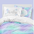 thumbnail image 1 of Juego de cama infantil personalizado con escamas de sirena (edredón o funda nórdica), 1 of 5