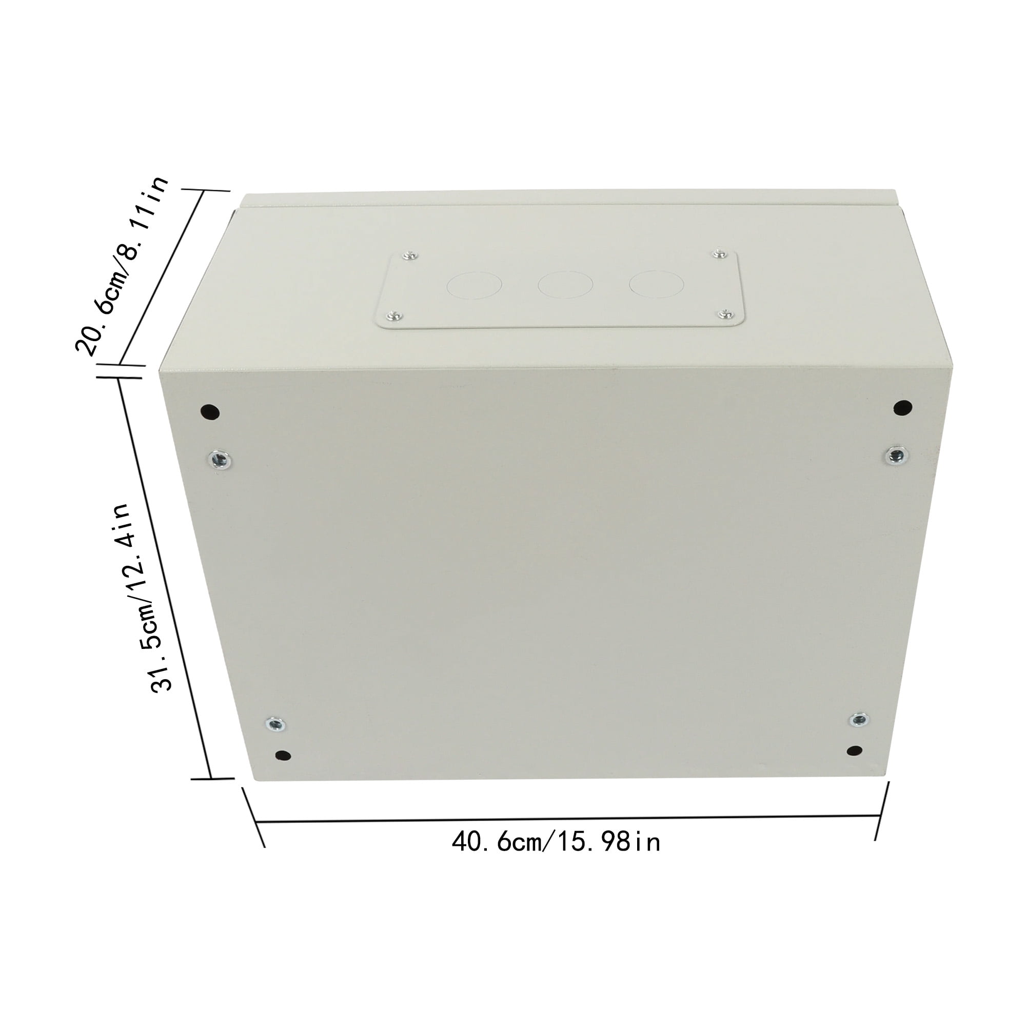Lockable Outdoor Electrical Box 16x12x8" - NEMA 4X Steel Enclosure IP66 Rated
