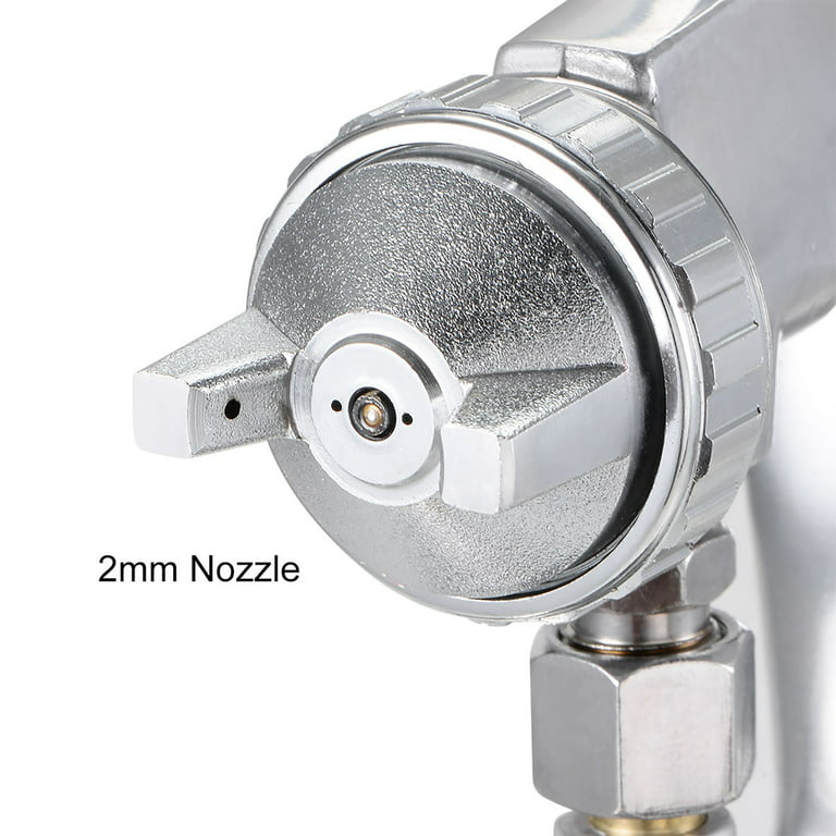 Spray Gun 2mm Nozzle with 1000cc Cup HVLP Siphon Feed Paint Tool Kit  Aluminium Alloy