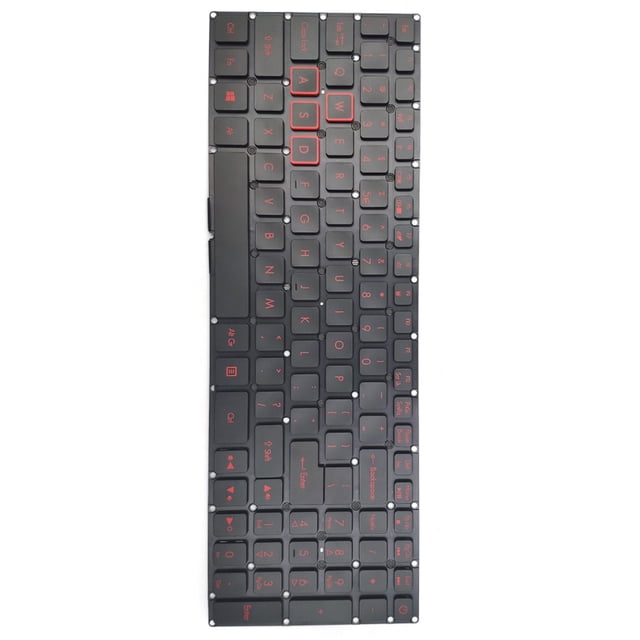 Teclado retroiluminado integrado con tecla Multimedia, teclado de plástico ABS, reemplazo de ordenador portátil para juegos para Acer Nitro5 AN515 41 Kearding EL005923-00B