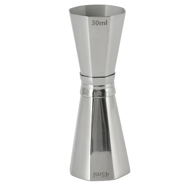 Jigger de acero inoxidable 304 con escalas, jigger octogonal doble para cócteles, herramienta de medición para camareros.