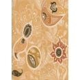 thumbnail image 1 of Ahgly Company Machine Washable Indoor Rectangle Transitional Orange Area Rugs, 2' x 3', 1 of 7