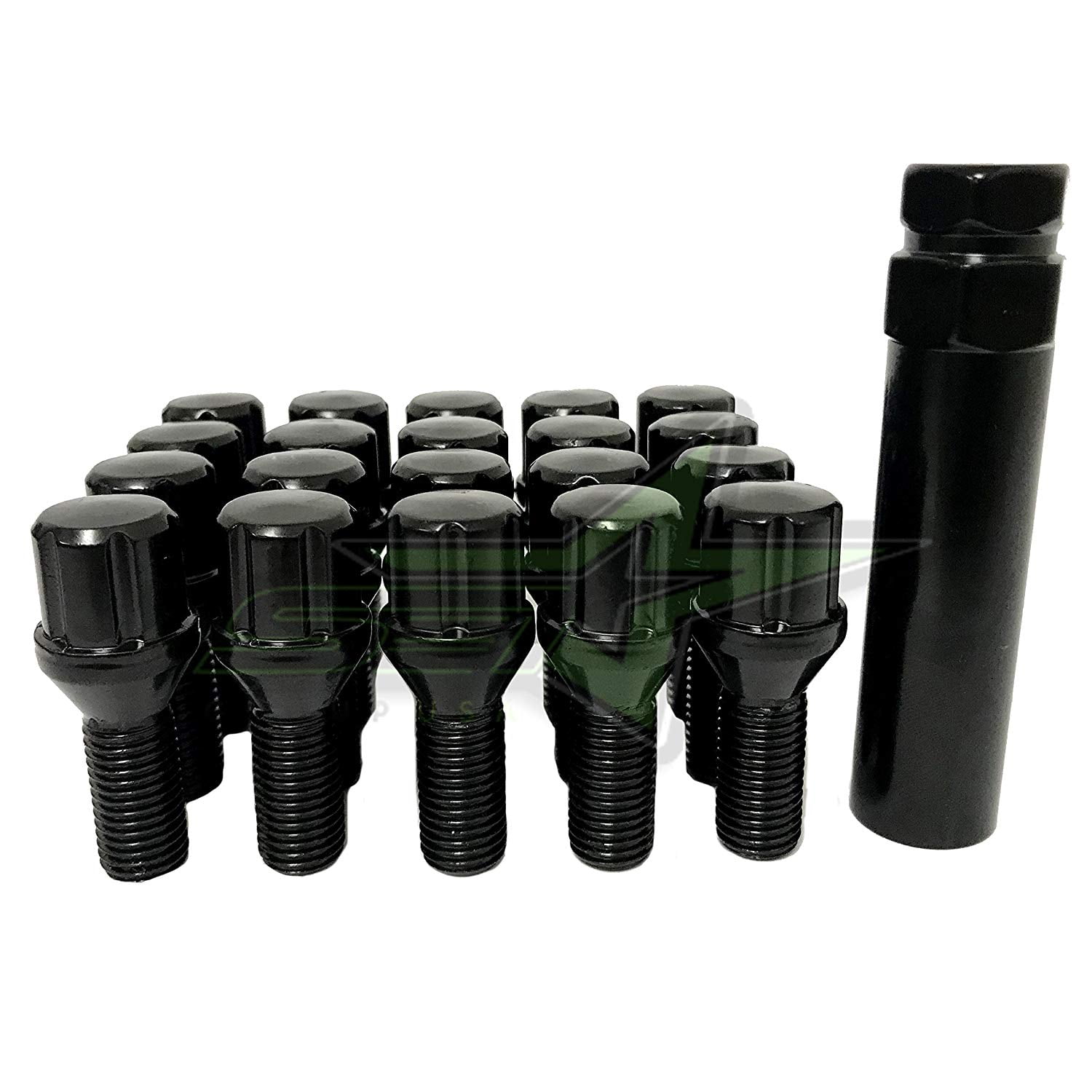 20x 12x1.25 CHROME SPLINE CONE SEAT TUNER LUG BOLTS 24MM SHANK FIAT DODGE JEEP