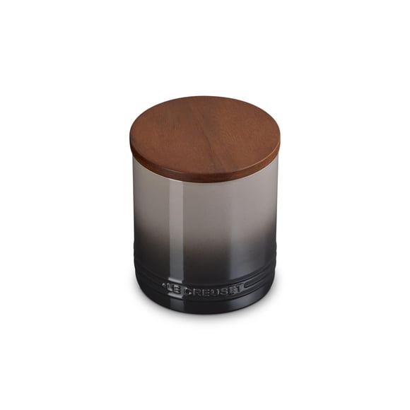 Le Creuset Signature TG Salière et Bac de Rangement avec Couvercle en Bois, 1,2 qt., Huître