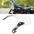 thumbnail image 1 of Motorcycle Windshield  Motorcycle Wind Deflector  Windscreen Windscreen Wind Deflector Motorcycle Suits 5-7" Round Headlights Windshield For YAMAHAWhite, 1 of 8