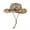 Khaki, variant on Fgnfyis Cowboy Hats for Women Summer Cowboy Style Seaside Casual Holiday Sun Hat Panama Style Shade Bowler Hat Blue