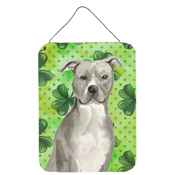 Staffordshire Bull Terrier St. Patricks Wall or Door Hanging Prints