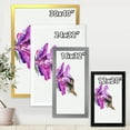 thumbnail image 4 of Designart 'Purple Fuchia VIntage Flower' Traditional Framed Art Print, 4 of 4