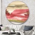thumbnail image 2 of Designart 'Red Rock I' Traditional Metal Circle Wall Art - Disc of 36, 2 of 5