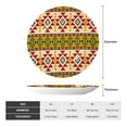 thumbnail image 2 of Yiaed Aztec Print Bone China Decorative Plate Ceramic Dinner Plates Art Crafts with Display Stand-7in, 2 of 6