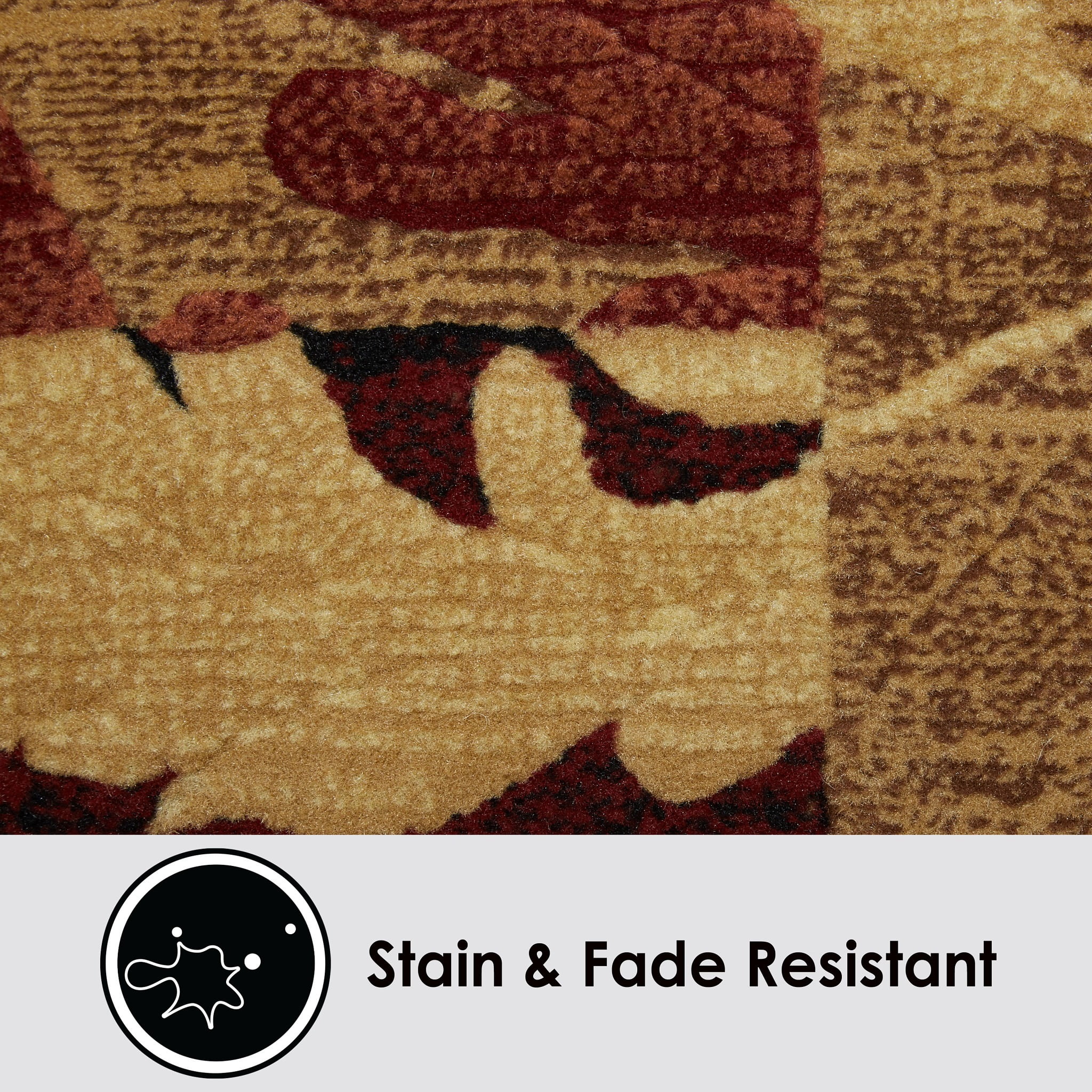 Home Dynamix Catalina Pierre Contemporary Scroll Runner Area Rug, Brown/Red, 1'9"x6'9"