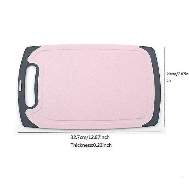 Chopping Boards Set, 3 Pack Plastic Cutting Board BPA Free Professional Kitchen Coloured Cutting Boards with Non-Slip Feet,Dishwasher Safe and Easy to