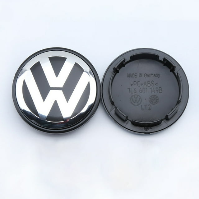 4 Uds. Adecuado para tapacubos de rueda Volkswagen, cubierta central de cubo estándar de 70mm, cubierta de rueda modificada con logotipo de coche