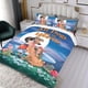thumbnail image 3 of Todos los Perros Van al Cielo Conjunto de sábanas temático, trío de piezas, cómodo y amigable con la piel, diseño único, regalo de decoración para el hogar para familiares, amigos y fans,140cm *210cm, 3 of 6