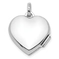 thumbnail image 4 of FJC Finejewelers 925 Sterling Silver Rhodium Plated Mom Heart Charm Locket 19 x 15 mm, 4 of 7
