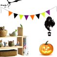 thumbnail image 3 of Halloween fieltro tela colorido banderín bandera empavesado fiesta Banners Bar Decoración Likrtyny 2qk2ss7hv9bs6rh7, 3 of 5