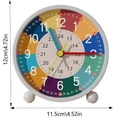 thumbnail image 5 of Reloj despertador para niños, despertador con luz nocturna, despertador recargable de dibujos animados con movimiento de barrido de segundos, despertador analógico, alarma de campana C, 5 of 5