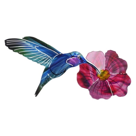 UPC: 0876904034379 | Next Innovations 3D Hummingbird with Flower Fuchsia Wall Art
