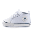 thumbnail image 5 of Bonario Baby Girls Boys 2 Pairs Shoes Infant Canvas High-Top Ankle Sneakers for First Walkers 0-18M, 5 of 7