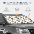 thumbnail image 4 of Balery Cow Parasol para parabrisas de coche de 2 piezas | Parasol plegable para parabrisas delantero de coche para la mayoría de sedanes-Medium, 4 of 6