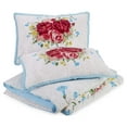 thumbnail image 3 of The Pioneer Woman Blue Cotton Sweet Rose 4-Piece Comforter Set, Full / Queen, 3 of 9