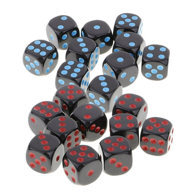 20 Piezas Dados D6 16mm Zulema Juguetes Fiesta para Adultos