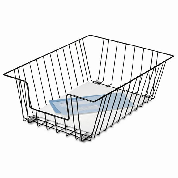 Fellowes Wire Desk Tray Organizer One Tier Wire Black 65112