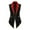 Black, variant on iiniim Women's Circus Ringmaster Vest Costume Rave Festival Lion Tamer Role Play Outfit Swallow-Tailed Balzer Jacket Red M