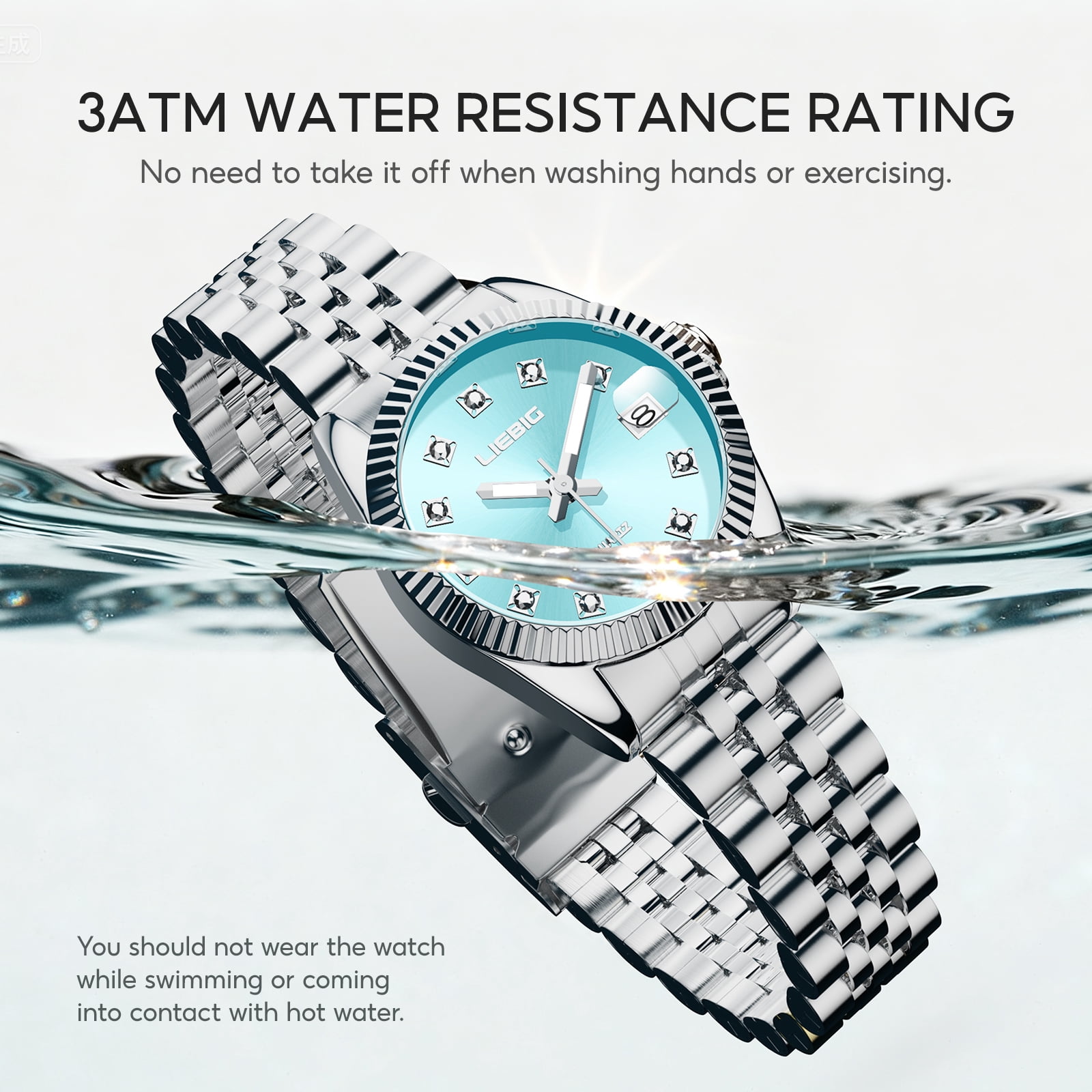 LIEBIG Watches for Women Luxury Easy Read Analog Quartz Dress Women's Watch，with Date Luminous Waterproof Ladies Watches for Small Wrists
