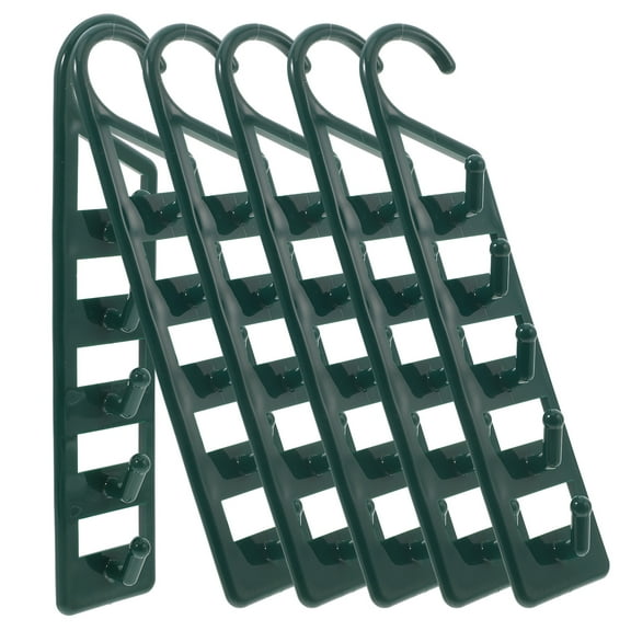 6 Pcs Shirts Hangers Closet Space Savers Vertical Hangers Hanger Hook Dark Green 25.00X5.20X3.50CM