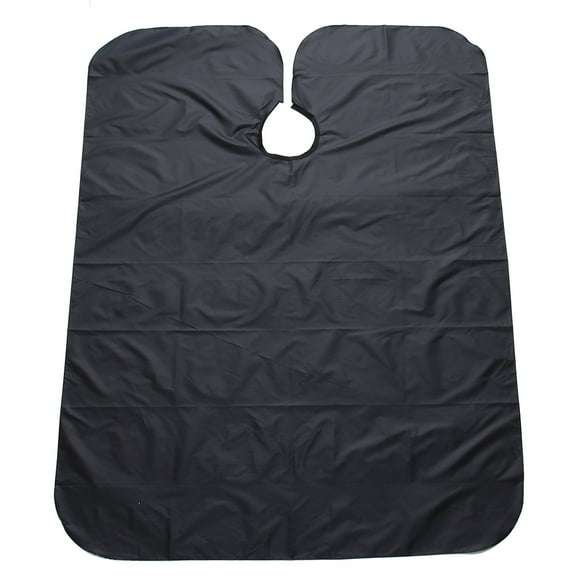 LULULION 1Pc Hairdressing Cape Waterproof Hair Cutting Cape Polyester Pongee Black