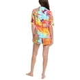 thumbnail image 2 of Room Service womens  2pc Georgia Shirt & Short Pajama Set, XL, Orange, 2 of 3
