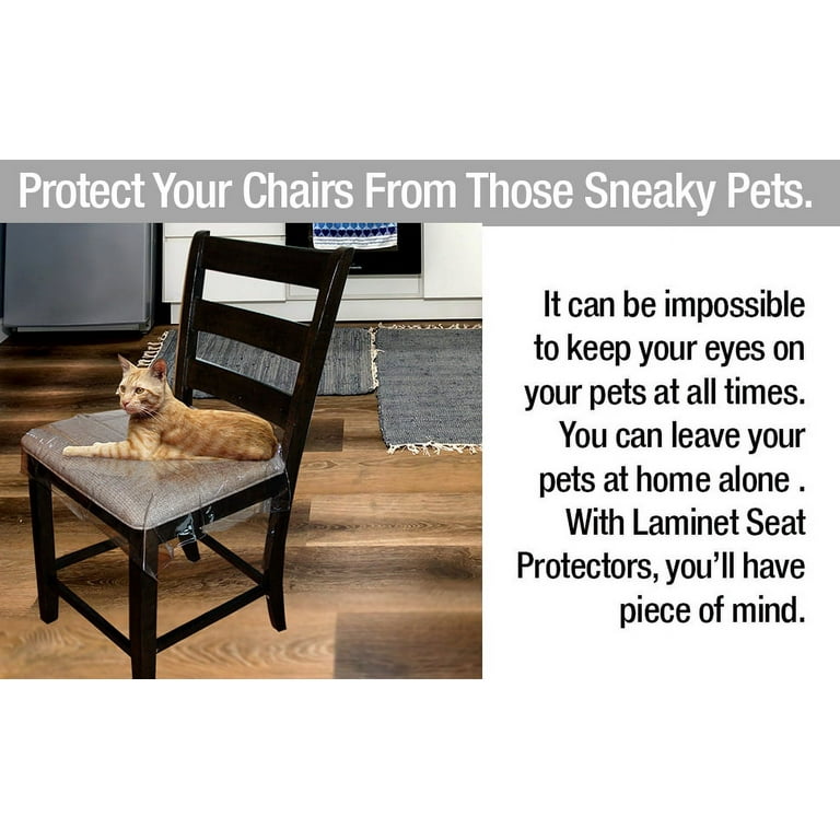 LAMINET Clear Vinyl Chair Protectors 26 X25 3 4 Set of 2