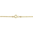 thumbnail image 3 of KoolJewelry 14k Yellow Gold Rope Chain Anklet (1.5mm, 10 inch), 3 of 4