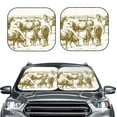 thumbnail image 2 of Balery 2 Piece Cattle Drive By Two Cowboys 1 Car Windshield Sun Shade|Foldable Front Windshield Shade for Car Front Window for Most Sedans SUV Truck-Large, 2 of 7
