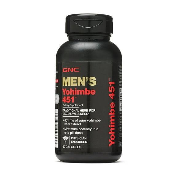 GNC Men's Yohimbe 451, 60 Capsules