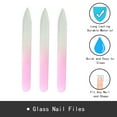 thumbnail image 3 of 20Pcs Crystal Glass Baby Nail Files Buffer Mini Manicure Kit Nail Polishing Nail Supplies For Nail Care-Pink, 3 of 5
