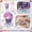 B, variant on 1-Piece Colorful Whistle Number Birthday Candle with Glitter, Cake Topper for Trendy & Fun Birthday Parties Number 0