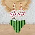 thumbnail image 5 of Zszcpp Bikinis For Toddler Girl Bathing Suits Fruit Floral Print Holiday Refreshing Thin Swimming Spaghetti Strap Swimsuit Sets Swimwear, 5 of 5