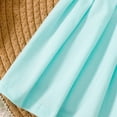 thumbnail image 4 of MEZZALL Girls Casual Pleated Dress Round Neck Comfortable And Party Wear Flowy Twirl Skirt For Toddler Solid Color Holiday Dresses, 4 of 8