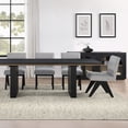thumbnail image 2 of Steve Silver Magnolia Modern Upholstered Dining Chair, Set of 2, Gray, 2 of 12