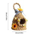 thumbnail image 2 of MesaSe Mini Beehive Farmhouses Bee Hive Table Decor Spring Jute Rope Woven Hanging Ornament Decorative Honey Beehive Farmhouses Country Home Kitchen Bookshelf Decoration A, 2 of 7