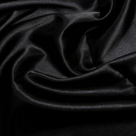 Black viscose modal satin weave fabric ~ 44quot; wide.(12)