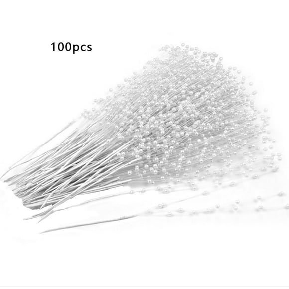 100pcs Pearl Bouquet Handle DIY Babysbreath decoration pearl bouquet; Wedding Festival Party Candy Box Decoration Pearl Bunch