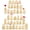 Champagne, variant on 36Pcs Bud Vases Set Small Vintage Glass Bottles Clear Bud Vases in Bulk Multiple Shape Cute Glass Vases for Rustic Wedding Centerpieces Table Decorations and Home Decor(Clear)