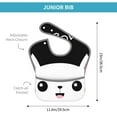 thumbnail image 4 of Bingfone Mess-Proof Baby Bib - Waterproof Bib For Baby Boy Or Girl With Food Catcher Pocket, Unisex-Cat Meow, 4 of 8