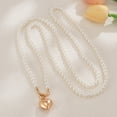thumbnail image 6 of NICKSUN Imitation Pearl Beaded Heart Layered Pendant Necklace for Women,14k Gold Plated Punk Stacked Choker Necklace,Charm Statement Celebration Gift, 6 of 7