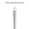 thumbnail image 2 of Uxcell Fully Threaded Rod M5 x 90mm 0.8mm Thread Pitch 304 Stainless Steel Right Hand Threaded Rods Bar Studs 15 Pack, 2 of 6