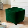 thumbnail image 3 of Trayknick Stretchable Stool Cover Slipcover - Stain-resistant Square Footstool Protection Cover for Home Furniture Decoration, 3 of 8